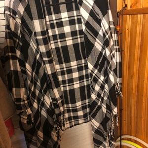 Flannel cardigan